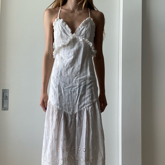 MAJORELLE White lace midi sundress - Picture 2 of 5